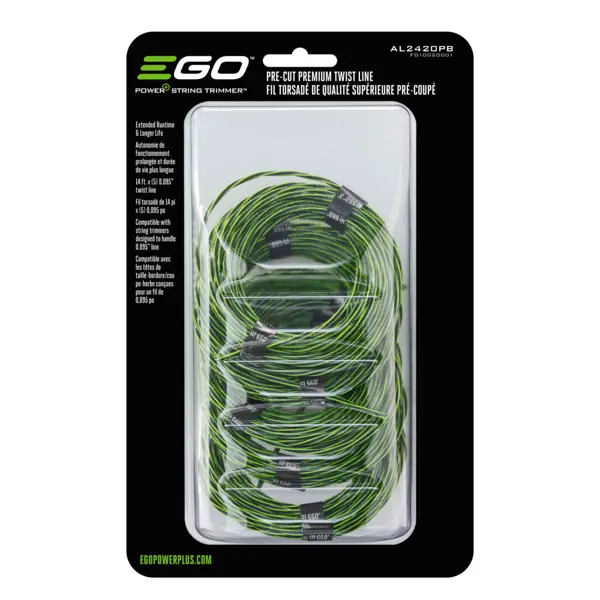 Pre-Cut Premium Trimmer Line 0.095'' (5 X 14') – EGO – AL2420PB | iGO+