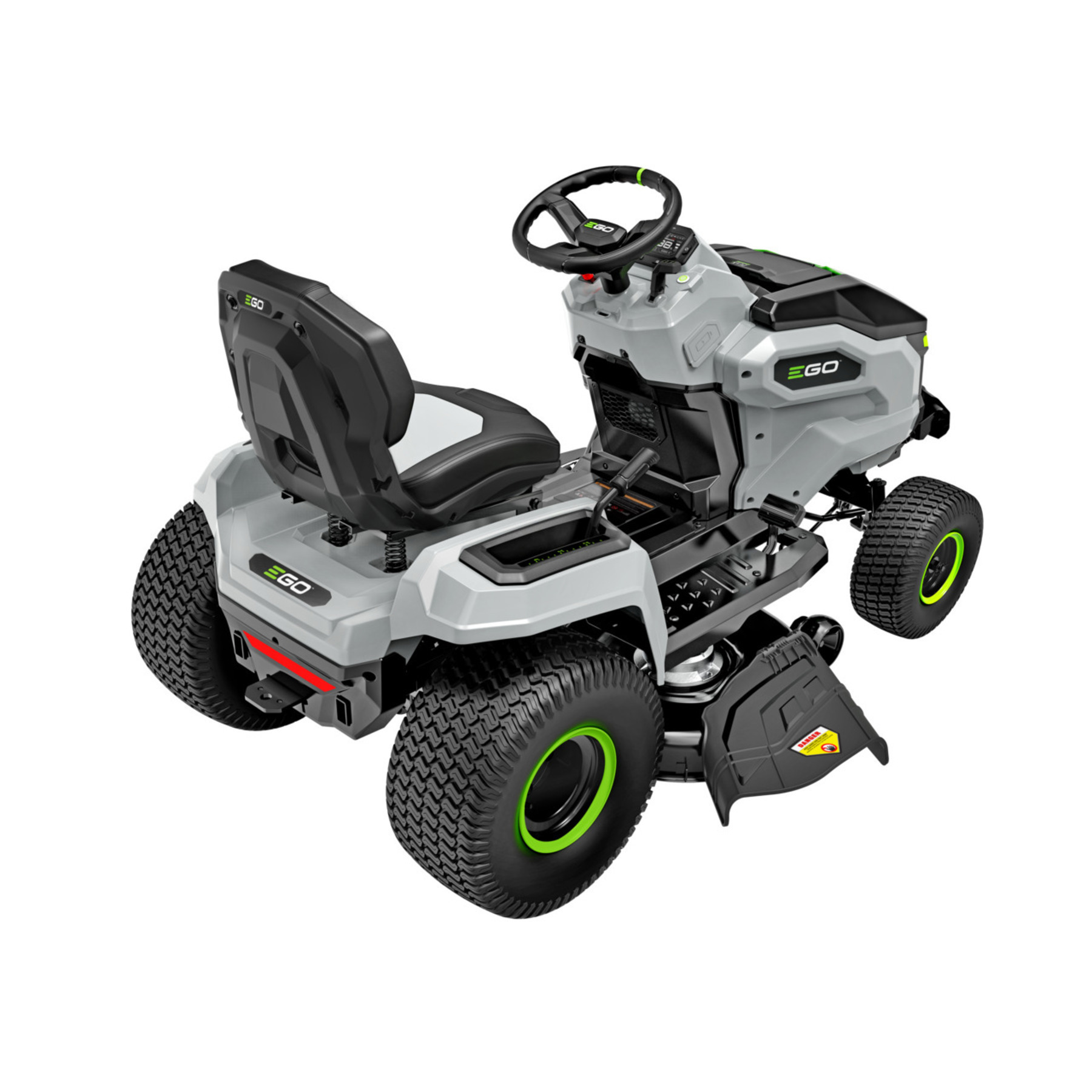 Electric lawn deals mower tractor