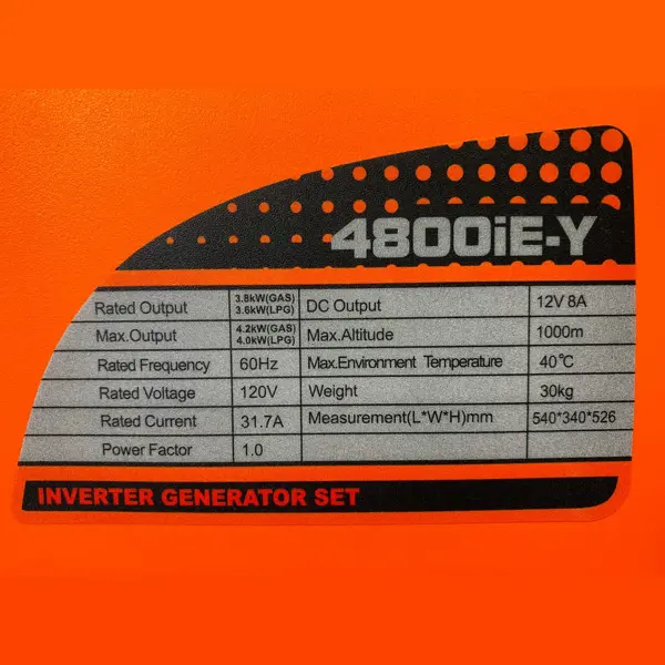 Génératrice Onduleur 4200W Dém. Élect. Propane/Essence – Lifan – G4800IE-Y | iGO+