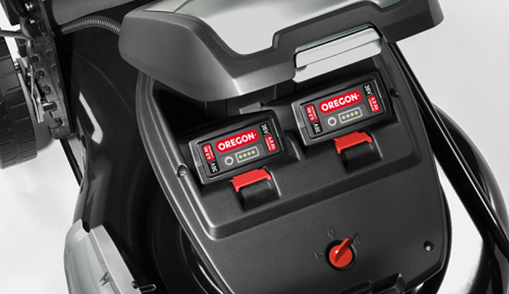 Oregon cordless sales lawn mower