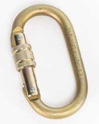 MOUSQUETON BLOQUANT EN ACIER - FR: 25 kN