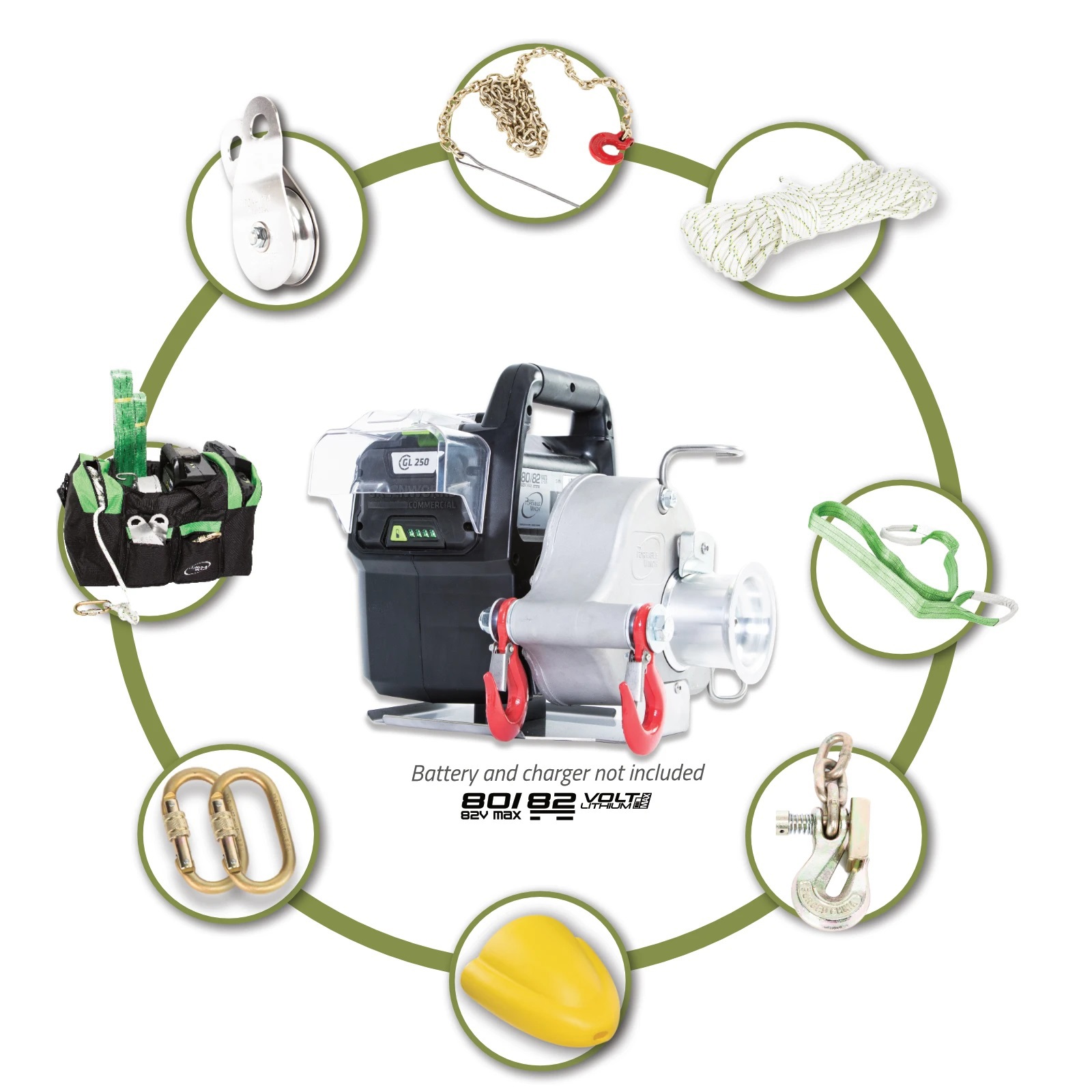 iGOCordless | Portable Winch | PCW3000-Li-FK